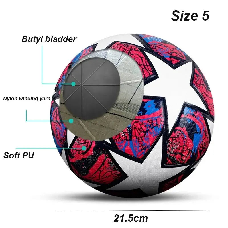 Durable PU Leather Soccer Ball